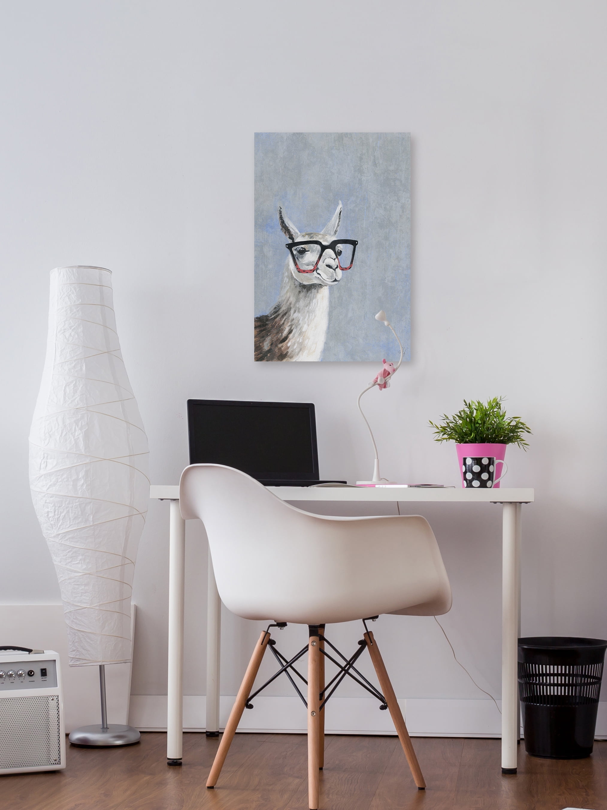 Marmont Hill Smart Llama IV Canvas Wall Art