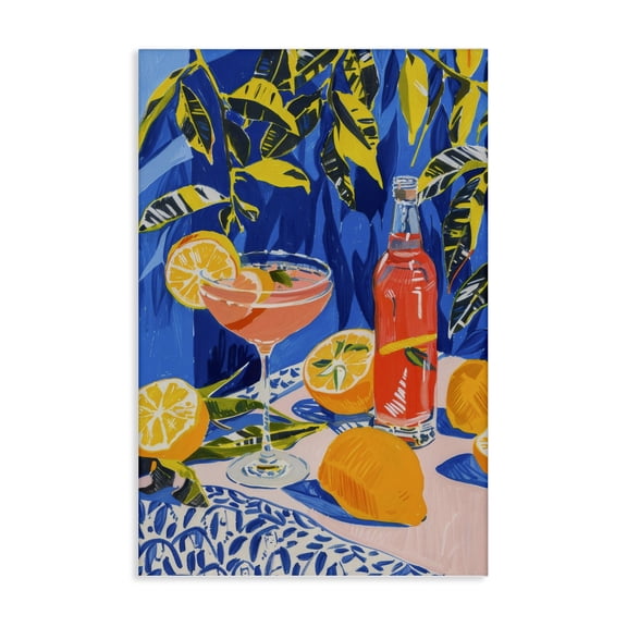 Stupell Industries Contemporary Citrus Cocktail Still Life Canvas Art, 16 x 24, by LSR Design Studio