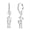 Active cats, variant on Original 925 Sterling Silver Hoop Earrings AAA CZ Heart to Heart for Women Jewelry Gift