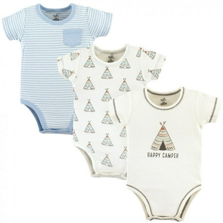 UPC: 0660168670332 | Touched by Nature Baby Boy Organic Cotton Bodysuits 3pk  12-18 Months