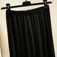 thumbnail image 4 of Qtocio Womens 3/4 Length Pants,Solid Color Elastic Waist Home Pants Drawstring Closure Casual Bottoms Comfy Sleepwear, 4 of 5