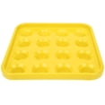 thumbnail image 1 of Bandeja de bolas de billar de plástico negro, caja de almacenamiento con 16 agujeros, accesorios de billar, color amarillo, 1 of 14
