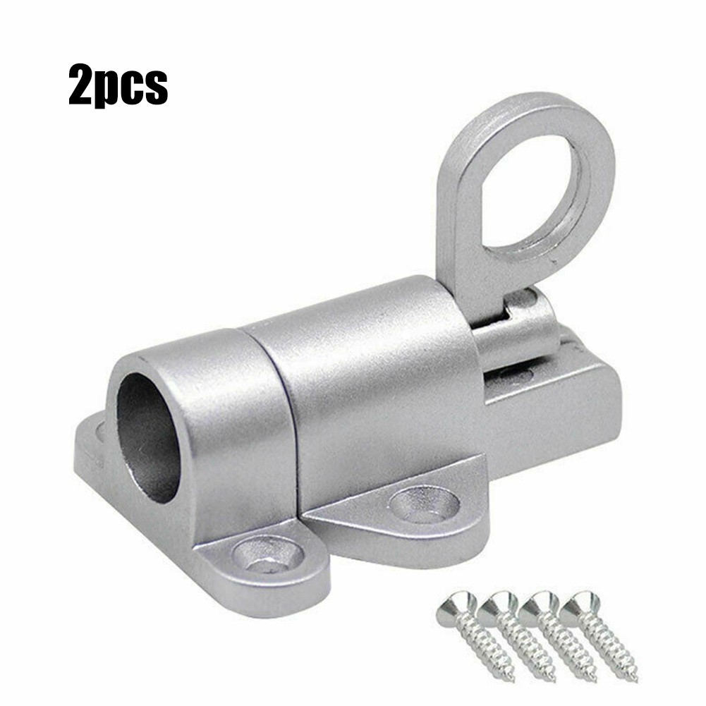 JINGT 2Pcs Aluminium Alloy Door Bolt Latch Sprung Attic Loft Ceiling