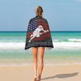 thumbnail image 5 of Yibo American Flag Lacrosse Beach Towels Abstract Retro Sports Theme Lacrosse Sauna Beach Gym, 5 of 8