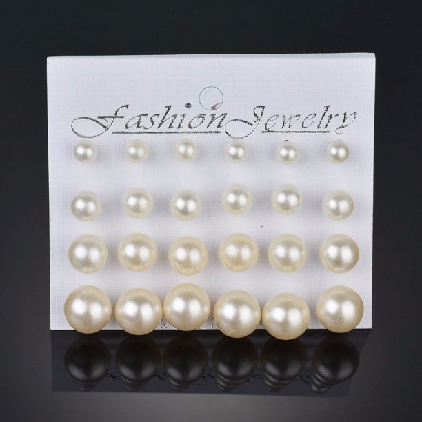 Conjunto de joyería de estilo de moda, pendientes, 12 pares de pendientes de circonita de imitación cuadrada con placa, pendientes de diamantes con forma de corazón de melocotón