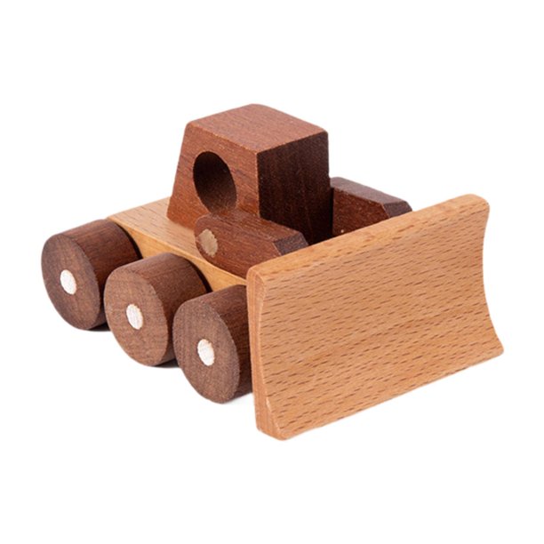 Juguete de coche de madera, modelo de vehículo de ingeniería para niños, figura decorativa, habilidades motoras finas Estilo J