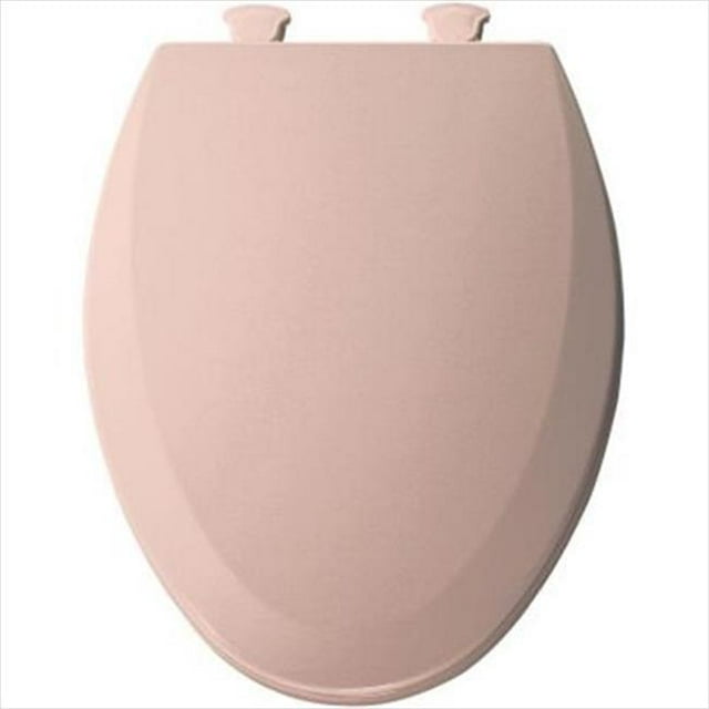 Lift-Off Elongated Closed Front Toilet Seat in Venetian Pink