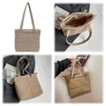 thumbnail image 4 of Bolso Mano 8053Bolso Tote Cuadros Nylon Gran Capacidad (Kaki), 4 of 9