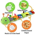 thumbnail image 3 of Baby Toys 12-24 Months, Musical Caterpillar Soft Stuffed Infant Toy with Multi-Sensory Crinkle, Rattle and Textures,Toys Gifts for Newborn 1 2 Year Old Boys Girls, Green, 3 of 6