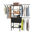 thumbnail image 3 of Uforic Closet System,Clothes Rack with 3 Drawers, Heavy Duty Garment Rack for Cloakroom Bedroom, Black, 3 of 8