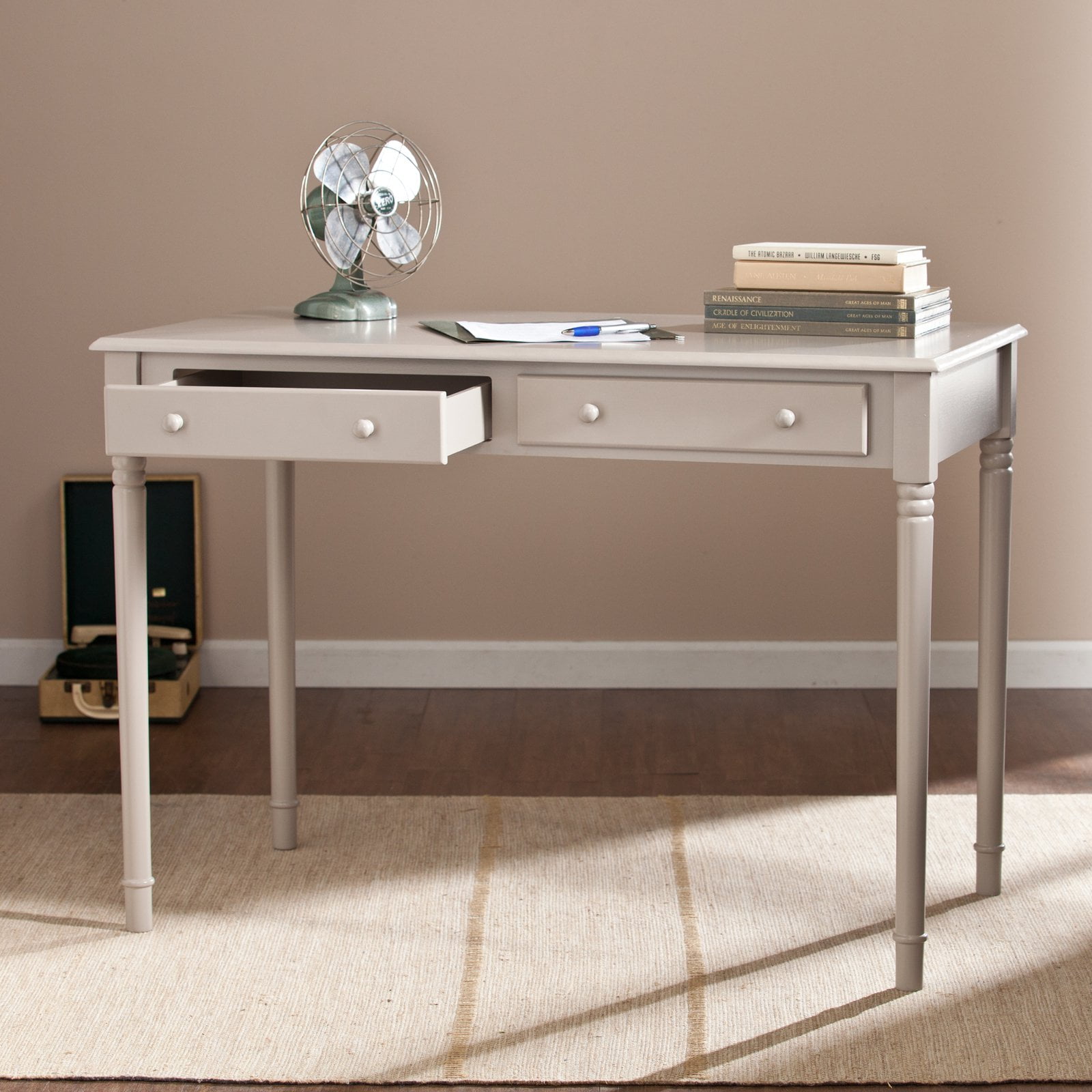 Southern Enterprises Janice 2 Drawer Writing Desk