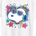 thumbnail image 3 of Peanuts - Snoopy Groovy Heart - Women's Short Sleeve Graphic T-Shirt, 3 of 6