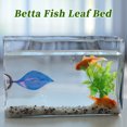 thumbnail image 5 of Unique Bargains Betta Fish Bed Set Betta Leaf Bed Silicone Betta Hammock Glowing Aquarium Decor Betta Fish Supplies Blue, 5 of 7