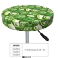 thumbnail image 2 of Bell Pepper green Print Round Bar Stool Seat Covers, Elastic Round Chair Cover Stool Seat Slipcover Bar Stool Cushions Round Pad for 12-14 inch, 2 of 5