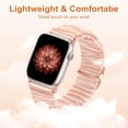 thumbnail image 5 of XiHAMA Scrunchie Bands Compatible with Apple Watch Bands Women 41mm 40mm 38mm 42mm 45mm 46mm, Stylish Stretchy Band Waterproof Elastic Solo Strap Wristband for iWatch SE Apple Watch Series10 9 876543, 5 of 8