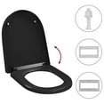 thumbnail image 2 of vidaXL Soft-close Toilet Seat with Quick-release Design Black, 2 of 5