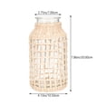 thumbnail image 2 of Home Decor Banquet Decorations Décor Homedecor Glass Jug Vase Dining Table Woven Flower Rattan Rural, 2 of 6