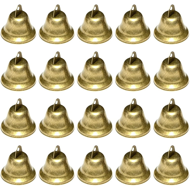 Small Bells, 20 Pieces Vintage Small Bell For Wedding Festival Decorations,  Christmas Bell For Christmas Trees, Metal Bells For Door Key Ring, Diy 