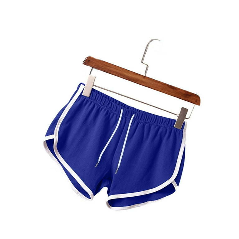 Womens Cotton Shorts Elastic Waist Drawstring Casual Loose Comfy Solid Yoga Summer Running Active Dance Gym Sports Shorts,Blue,3XL Womens Cotton Shorts Elastic Waist Drawstring Casual Loose Comfy Solid Yoga Summer Running Active Dance Gym Sports Shorts,Blue,3XL