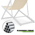 thumbnail image 5 of Magshion Foldable Beach Chairs Set of 2, Aluminum Frame Camping Seats with Adjustable Backrest, Beige, 5 of 9