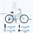 thumbnail image 5 of Ambifirner Men's Beach Cruiser Bike 7 Speed Bicycles, Multiple Colors 26"Inch Beach Cruiser Bike, 5 of 7