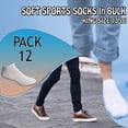 thumbnail image 6 of SOCKS'NBULK Mens Cotton No Show Socks, Soft Sports Socks In Bulk, King Size 13-16 (White, 12), 6 of 7
