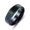 Black color, variant on Black Gold Titanium Steel Electroplated Ring: European American Style, Geometric Design, Birthday Gift, Individually Packed
