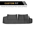 thumbnail image 3 of Unique Bargains Cargo Liner Trunk Mat Trunk Cargo Luggage Boot Tray Mat for Toyota 4Runner 7 Seat 2013-2024 Black TPE 1 Pc Flat Face Vertical Rectangular Grid Pattern, 3 of 7