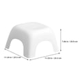 thumbnail image 4 of Toilet Stool 2pcs Plastic Toilet Stepping Stool Potty Stool Squat Bathroom Poop Stool Nonslip Step Stool Bedside Rest Stools For Kitchen Bathroom White Yellow, 4 of 8