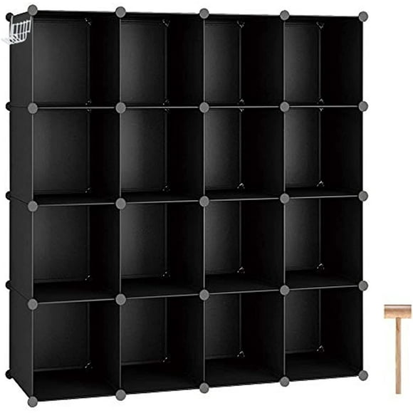 Versatile White Modular Cube Storage Unit for Home Organization – 12-Cube DIY Shelving with Hooks, Ideal for Living Room, Bedroom, Office, Stylish & Space-Saving Design to Declutter and