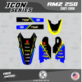 thumbnail image 4 of Kalair GFX Graphics Kit for Suzuki RMZ250 (2007-2009) Icon Series, 4 of 5