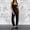 Black, variant on ASFGIMUJ Women‘s Loose Fit Denim Overalls Casual Baggy Jeans Overalls with Adjustable Straps