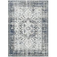 thumbnail image 2 of HR Bohemian Rugs Boho abrash Rugs Traditional Theme Gray Navy Blue Bone and Multi Color Luxury Livingroom Carpet Thick Pile and Ultra Soft Non-Shedding Rug, 2 of 7