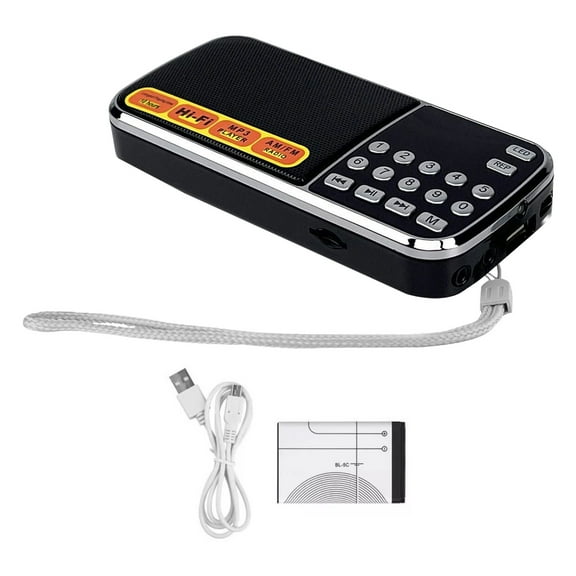 TAPDRA Compact AM FM Radio with Auto Scan Number Buttons and MP3 Repeat Function Ideal for Home Travel and Walkman Use