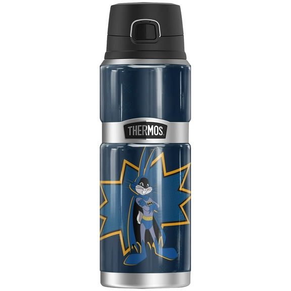 Space Jam: A New Legacy Batman Suit Bugs Bunny THERMOS STAINLESS KING Stainless Steel Drink Bottle, Vacuum insulated & Double Wall, 24oz