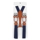 thumbnail image 1 of Tirantes para hombre de doble capa ajustables elásticos cómodos tirantes resistentes para hombres azul marino, 1 of 5