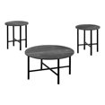 thumbnail image 2 of Monarch Specialties Table Set, 3pcs Set, Coffee, End, Side, Accent, Living Room, Metal, Laminate, Black, Contemporary, Modern, 2 of 3
