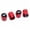 Red, variant on Hex Ford Logo Emblem Car Wheels Tire Air Valve Caps Stem Dust Cover Sport Gift