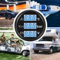 thumbnail image 3 of Boat Water Temp Oil Pressure Voltmeter Multifunctional Digital Display Triple Gage Set for RVs Boats, 3 of 7