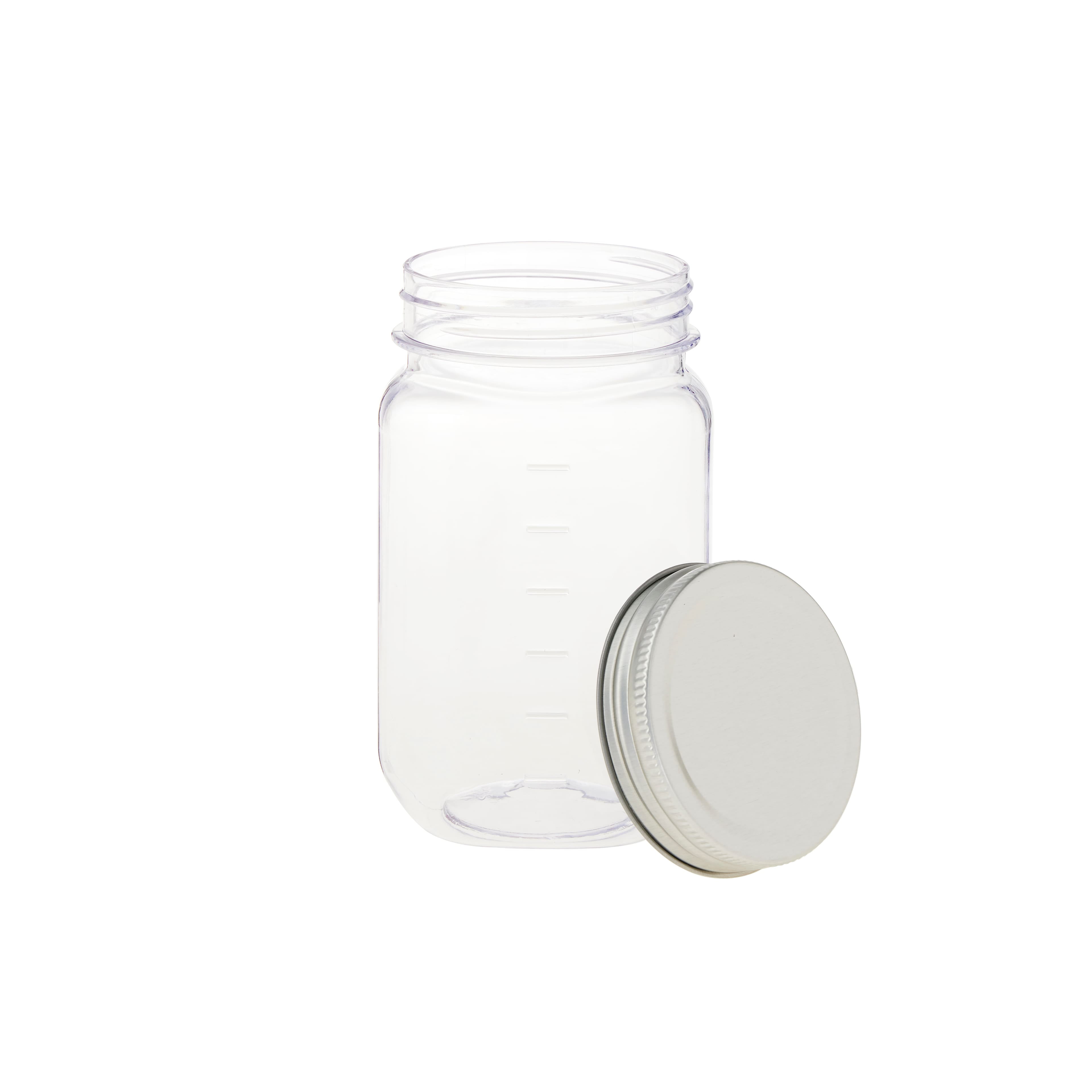 16 Oz. Clear PVC Round Mason Jar (Q112522)