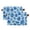 Blue Oak Leaf Pattern, variant on 1-Pack Square Closet Organizers with Handles Open Basket Bins Blue Floral Seamless Pattern Storage Basket for Home Office