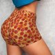 thumbnail image 4 of Fotbe Pizza Shorts Sin Costuras – Shorts Deportivos de Cintura Alta para Mujer, Elásticos para Gimnasio, Yoga, Running o Ciclismo-Large, 4 of 8