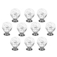 thumbnail image 1 of Whataatahia - Juego de 10 pomos de cristal para armario, tiradores de cristal con forma de bola, para cocina, baño, dormitorio, 1 of 8