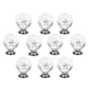 thumbnail image 1 of Whataatahia - Juego de 10 pomos de cristal para armarios, tiradores de cristal con forma de bola agrietada para cajones de tocador, cocina, baño y dormitorio, 1 of 8