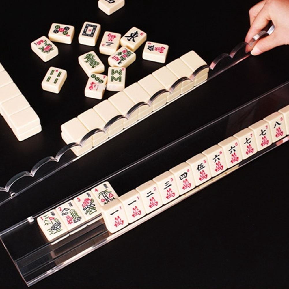 1pcs Mahjong Rack with Pushers Imports Mahjong Game Accessories Modern American Mahjong Tile Rack