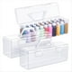 thumbnail image 1 of Caja de Almacenamiento de 3 Piezas para Pinturas Acrílicas de 56 Ml, Organizador Portátil de Acrílico para Manualidades con Asa, 30 Blancas., 1 of 8
