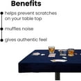thumbnail image 6 of Feltectors Felt Tablecloth Poker Table Topper Square Tables Cover 32 inches - Blue, 6 of 7