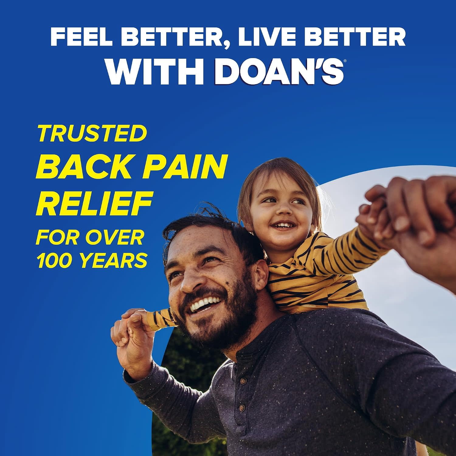 (3 pack) Doan's Maximum Strength Backache Pain Reliever Caplets, 100 Count