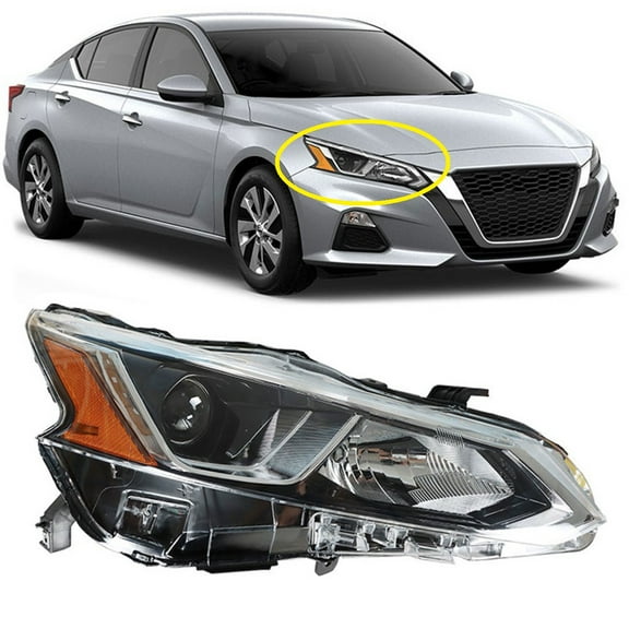 Fit for 19-20 Altima Headlight Housing Assembly RH Headlamp (Front Right Passenger Side)