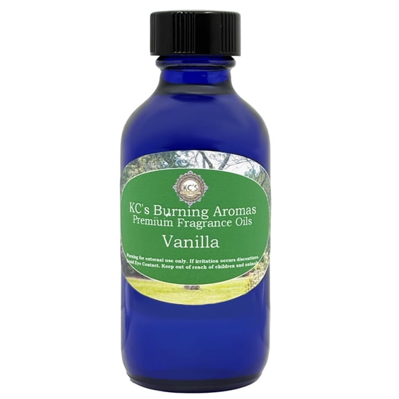 Vanilla Premium Fragrance Oil by KC's Fragrances & Crystals for Diffusers, Candle Making, Soap Making, Wax Melts & Home Fragrance, 2 fl oz